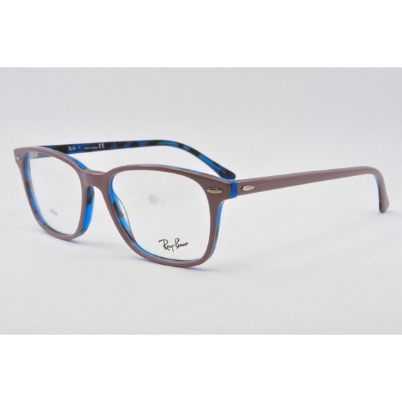 RAYBAN Unisex Eyeglasses RX7119-5715 Light Brown On Havana Blue 53-17-145 - Picture 1 of 5